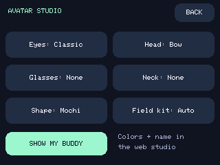 The running on-device studio